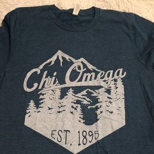 Chi omega mountain shirt